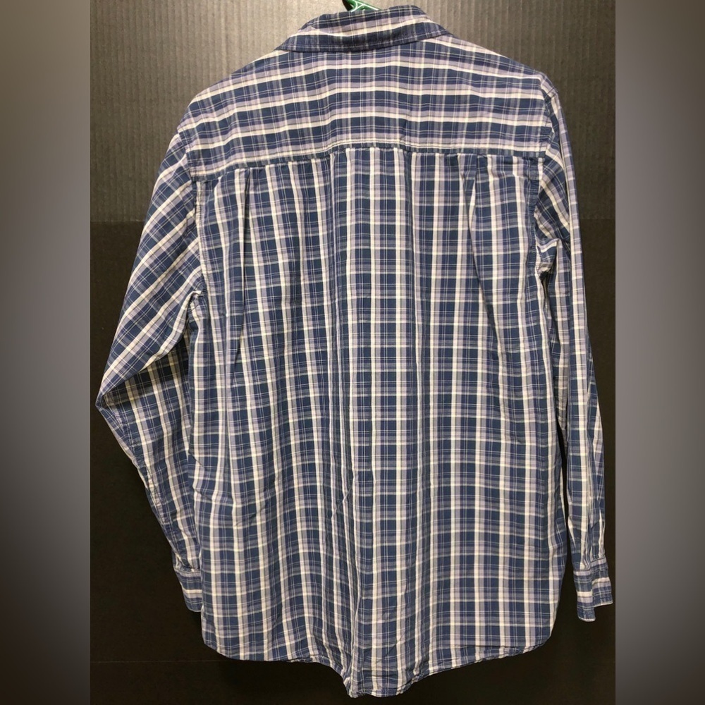 🪽The North Face Classic Blue Plaid Long Sleeve Button Down Shirt - Picture 10 of 15